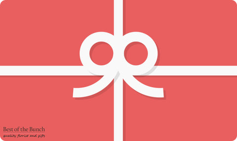 Best of the Bunch Gift Card Voucher - Best of the Bunch Florist Wellington