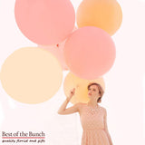 Giant XXL Extra Large Round Latex Helium Balloons 60cm - Bouquet of Helium Balloons  - Choose Your Colours - Plain Colours - Best of the Bunch Florist Wellington