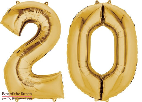 Bouquet Happy Birthday Or, Ballon Blanc 18 – Helium Balloon Inc.